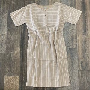 taupe dress 100% cotton